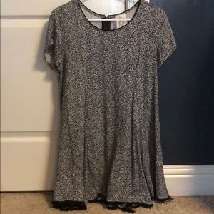 Black and White Floral Dress